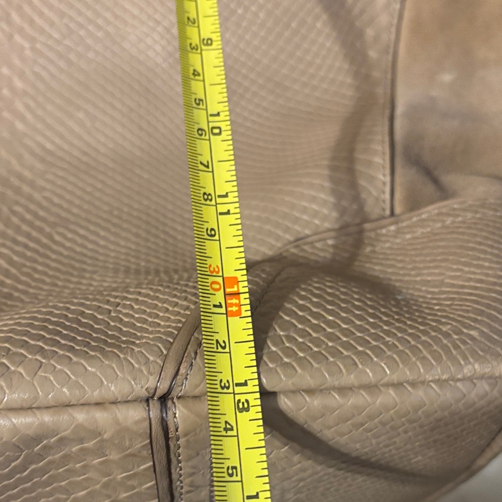 Coach Tan Textured Tote Bag - Picture 10 of 15